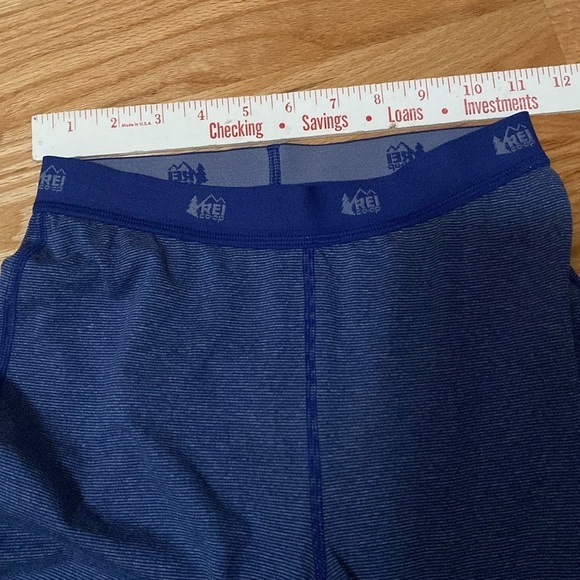 REI Co-op blue Base Layer Thermal Pants Elastic Waist Kids Unisex Size M (10-12) - Picture 10 of 10